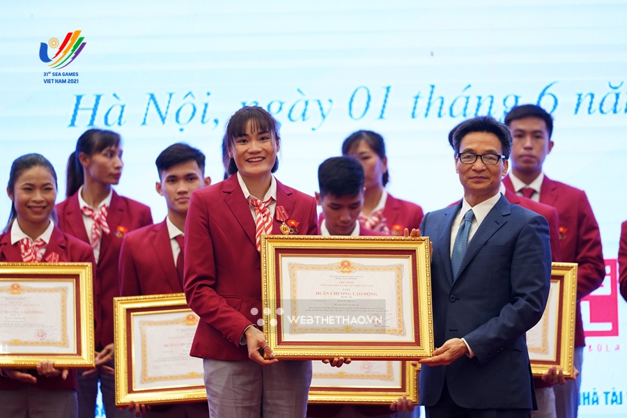 Quách Thị Lan vinh dự nhận Huân chương Lao động hạng Ba sau SEA Games 31