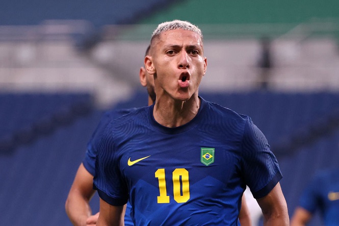 Richarlison vươn lên chiếm ngôi vua phá lưới Olympic 2021