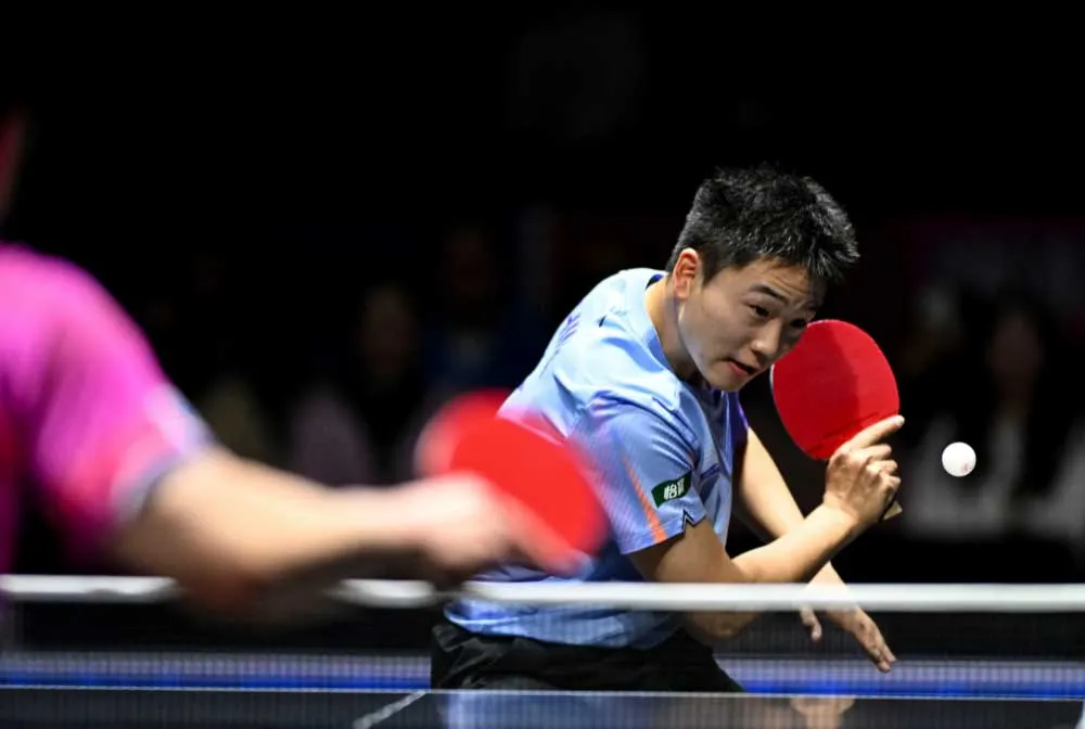 Li Tianyang - Hiện tượng 19 của bóng bàn Trung Quốc toả sáng tại giải vô địch châu Á 2026 (Ảnh: Xinhua)