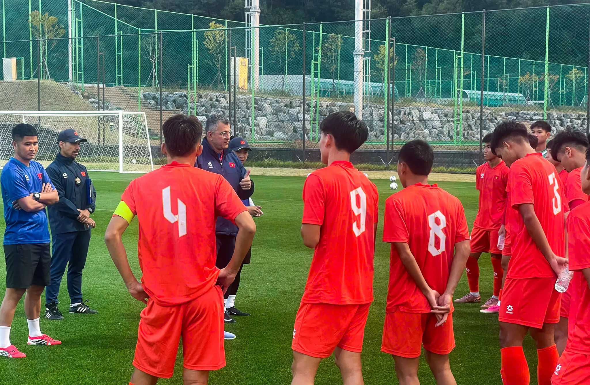 U17 Việt Nam có chiến thắng đậm ở Hàn Quốc. Ảnh: VFF