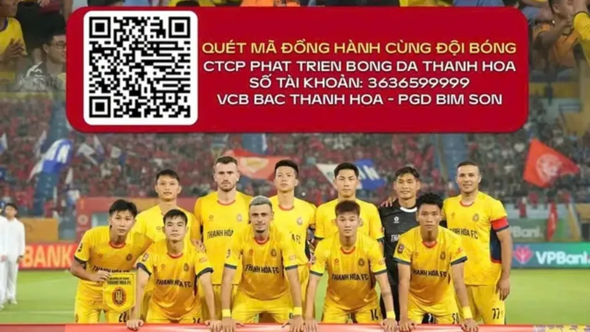 CLB Thanh Hóa kêu gọi người hâm mộ, doanh nghiệp chung tay hỗ trợ tài chính