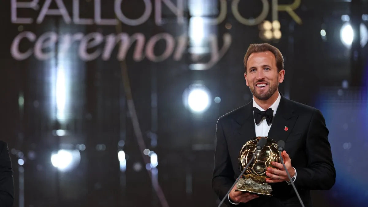 Harry Kane vượt qua Mbappe và Yamal để giành Quả bóng vàng 2026