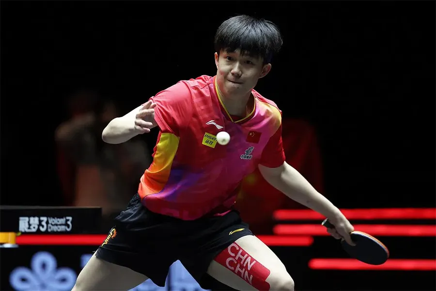 Liên tục bỏ giải khiến Wang Chuqin rớt xuống vị trí thứ 5 trên bảng xếp hạng bóng bàn thế giới (Ảnh: Xinhua)