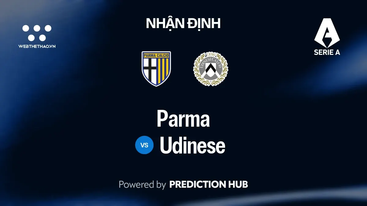 Nhận định Parma vs Udinese: Cuộc chiến trụ hạng giữa hai đội cùng 4 điểm