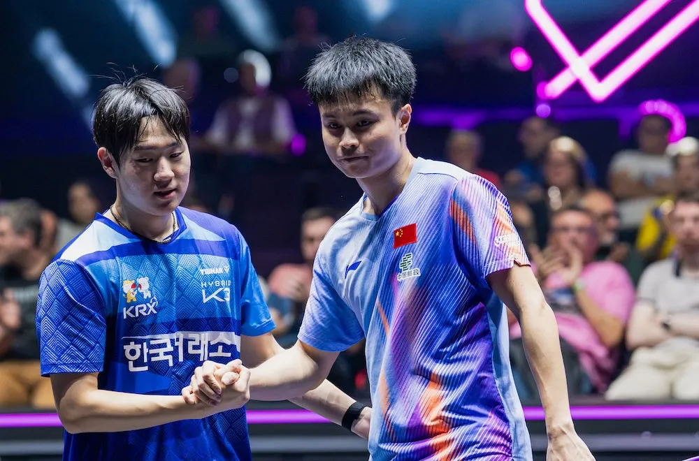 Zhou Qihao ngược dòng sau hai game thua (Ảnh: WTT)
