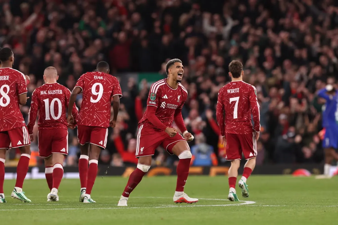 Liverpool tiến vào tứ kết Carabao Cup sau loạt luân lưu kịch tính (Ảnh: PA)