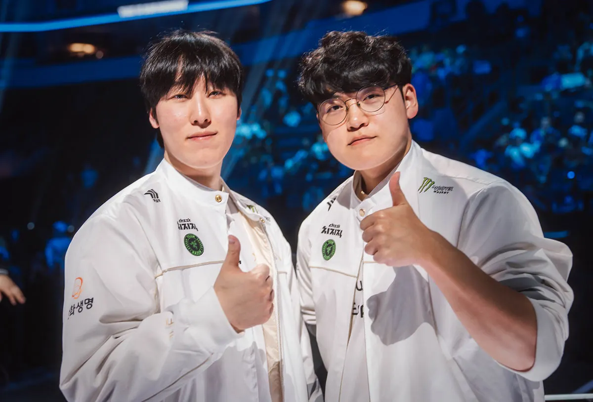 Hanwha Life Esports chỉ cần hai ván đấu để đánh bại G2 Esports, qua đó tiếp tục cuộc đua giành vé vào vòng Knockout CKTG 2026 (Ảnh: LoLEsports)